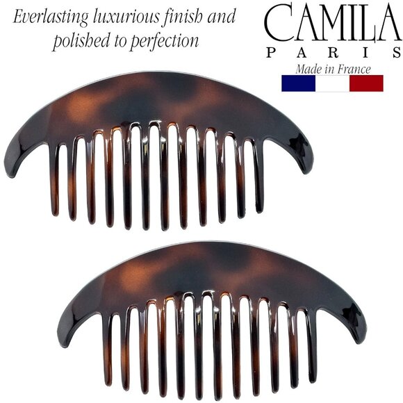 Luxurious 5.5 Inch Tortoise Shell Combs Set – Effortless Styling for Women main image 5